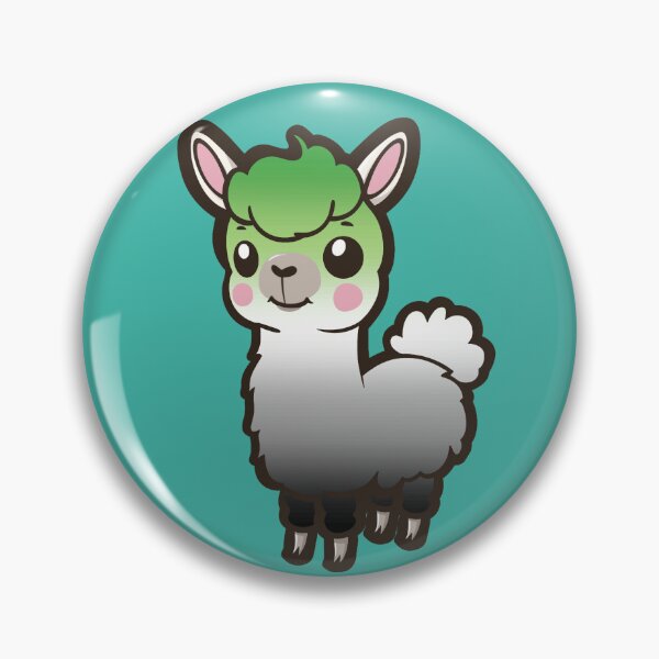 Item preview, Cute Aromantic Pride Flag Llama, Kawaii Aromantic Pride Design  designed and sold by Travelslightly.