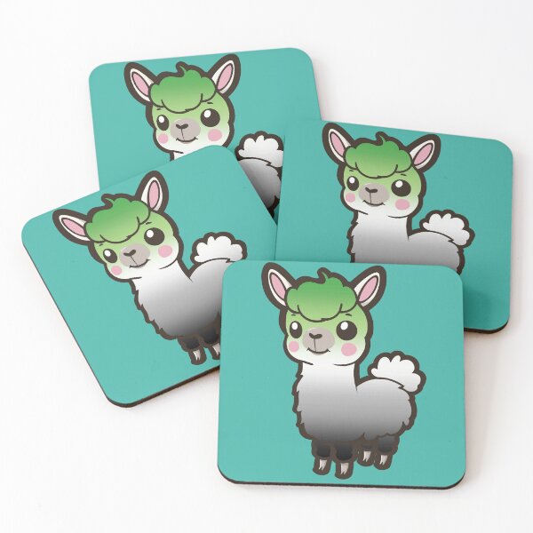 Item preview, Cute Aromantic Pride Flag Llama, Kawaii Aromantic Pride Design  designed and sold by Travelslightly.