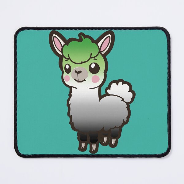 Item preview, Cute Aromantic Pride Flag Llama, Kawaii Aromantic Pride Design  designed and sold by Travelslightly.