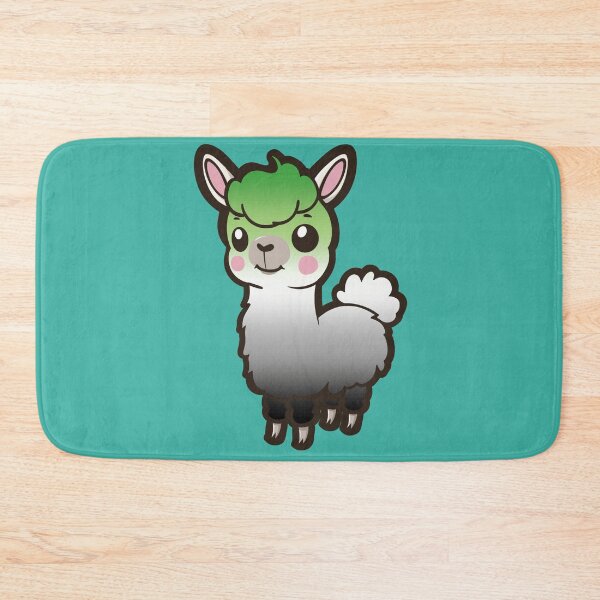 Item preview, Cute Aromantic Pride Flag Llama, Kawaii Aromantic Pride Design  designed and sold by Travelslightly.