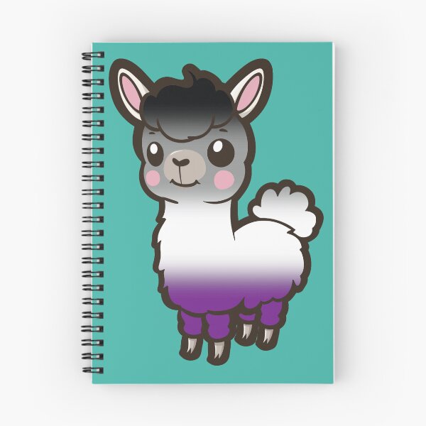 Item preview, Cute Asexual Pride Flag Llama, Kawaii Asexual Pride Design  designed and sold by Travelslightly.
