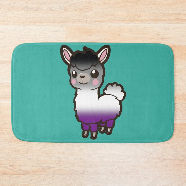 Item preview, Cute Asexual Pride Flag Llama, Kawaii Asexual Pride Design  designed and sold by Travelslightly.