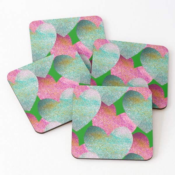 Item preview, Hand Drawn Stained Glass Hearts / Pink Stained Glass Hearts Repeating Pattern designed and sold by Victoria Rose.