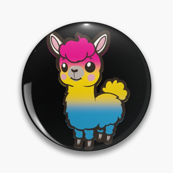 Item preview, Cute Pansexual Pride Flag Llama, Kawaii Pan Pride Design  designed and sold by Travelslightly.