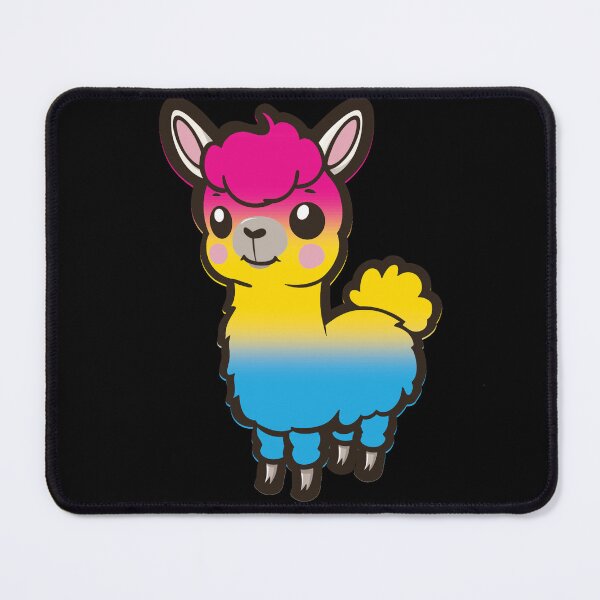 Item preview, Cute Pansexual Pride Flag Llama, Kawaii Pan Pride Design designed and sold by Travelslightly.