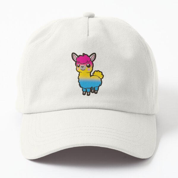 Aperçu de l'œuvre Lama mignon de drapeau de fierté pansexuelle, conception de fierté pansexuelle Kawaii créée et vendue par Travelslightly.