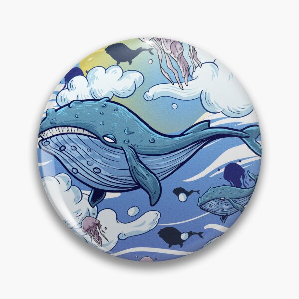 Item preview, Whale Flying high  designed and sold by sharktalestudio.