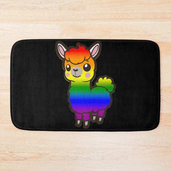 Item preview, Cute LGBTQ Pride Flag Llama, Kawaii Rainbow Pride Design  designed and sold by Travelslightly.
