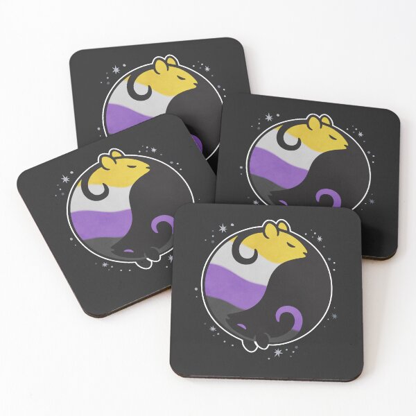 Item preview, Nonbinary Rat Yin Yang LGBT Pride Flag designed and sold by Clara Hollins.