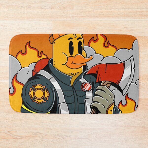Item preview, Firefighter Duck Poster Art designed and sold by Artthree.