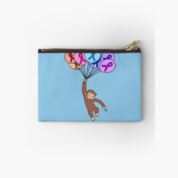 Item preview, Monkey Hanging on to Floating Awareness Ribbon Balloons  designed and sold by CaitlynConnor.