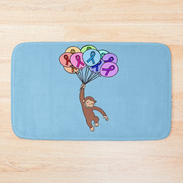 Item preview, Monkey Hanging on to Floating Awareness Ribbon Balloons  designed and sold by CaitlynConnor.