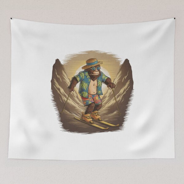Item preview, Sasquatch on skis designed and sold by TomaszMaternia.