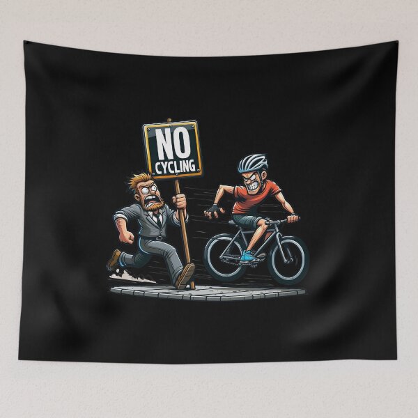 Item preview, Anti Cycling Cute and Funny Gifts Art designed and sold by BadhbhLoot.