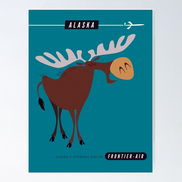 Item preview, Retro Alaska Airline poster designed and sold by Gary Godel.