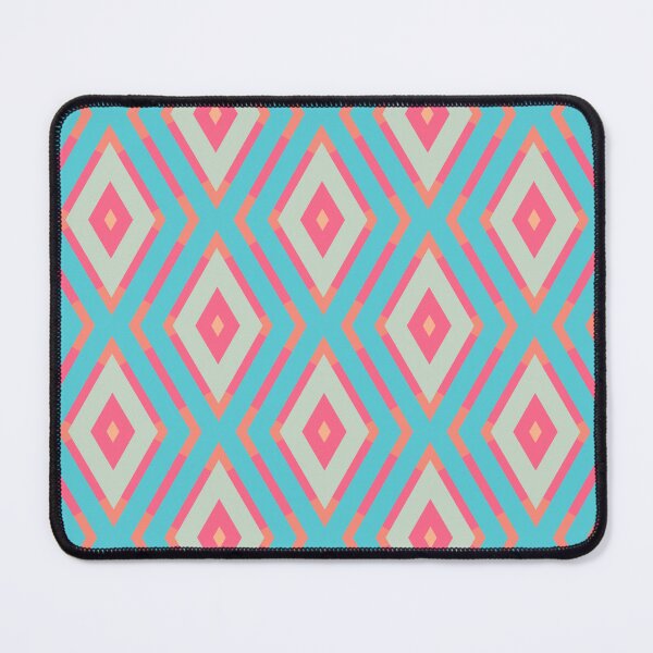 Item preview, Geometric Sunset on Sea Colorful Diamonds and Zigzags designed and sold by Triplicate Limited.