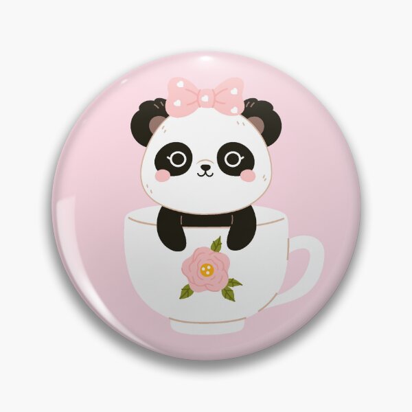 Item preview, cute kawaii panda pattern designed and sold by burbura.