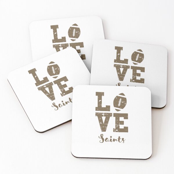 Item preview, Gold Color Football Love Saints designed and sold by IssaraStudio.