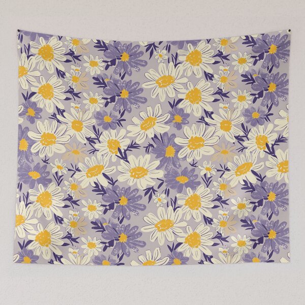 Artikelvorschau, Daisy & Daisy Custom Fabric von xxxlilyluvsy - Moderne bonbonfarbene Farben entworfen und verkauft von amortka.