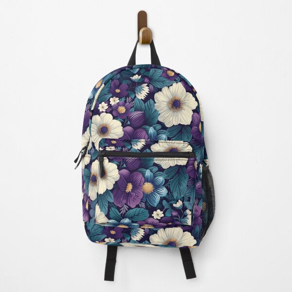 Item preview, Deep Lila & Teal Floral Seamless Patterns designed and sold by amortka.