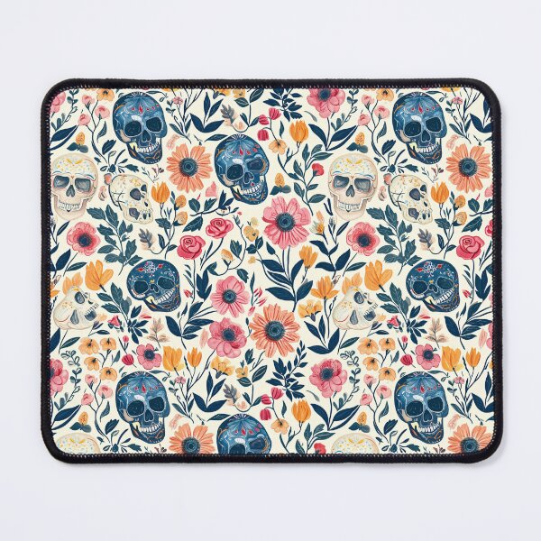 Item preview, Vintage Botanical Craft Paper with Colorful Cinco de Mayo Skulls designed and sold by amortka.