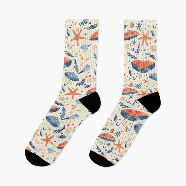 Item preview, Coastal Seaside Vibe Pattern with Seashells & Starfish designed and sold by amortka.