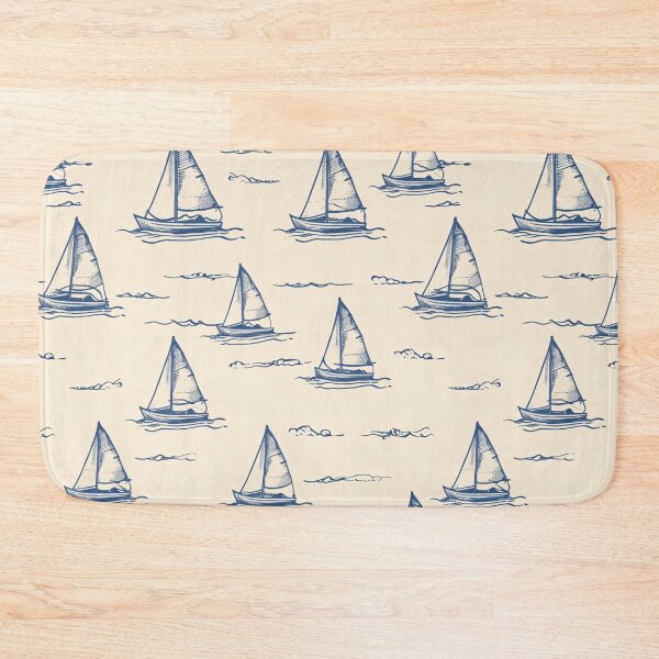 Item preview, Vintage Minimal Sail Boat Pattern - Light Blue Stationery designed and sold by amortka.