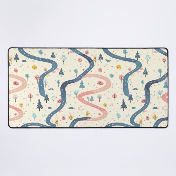 Item preview, Pastel Road Pattern Design on Light Background designed and sold by amortka.