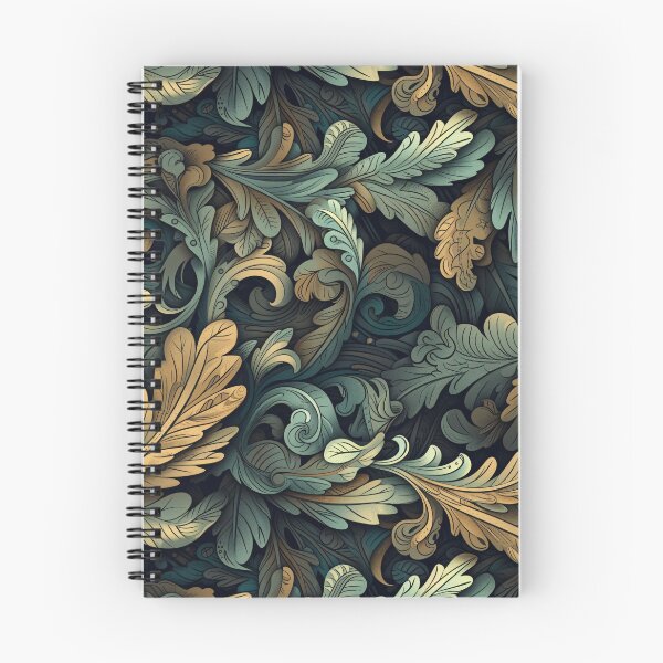 Item preview, Steampunk Marine Leaf Pattern Cartoon Style Vector Illustration 4K designed and sold by amortka.