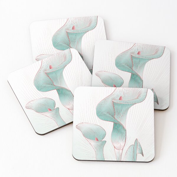 Item preview, Botanical poster with watercolor leaves in art line style for decor, designed and sold by Lovers-Friends.