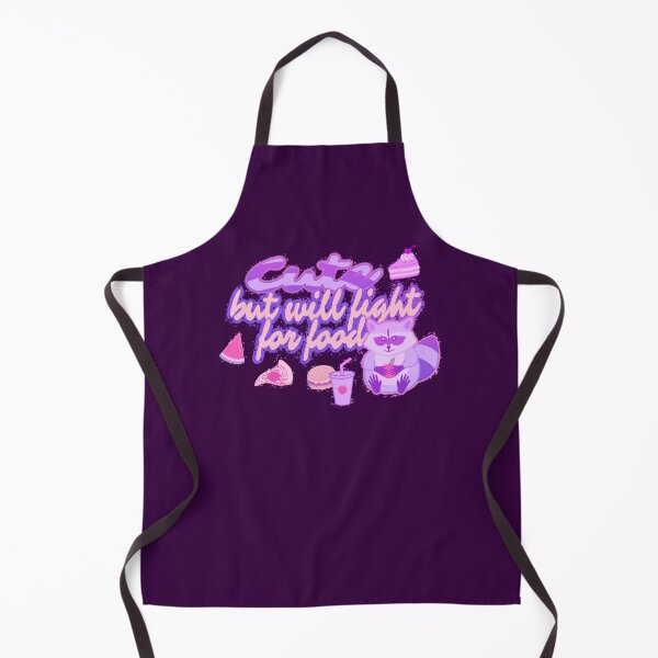 Item preview, Cute but will fight for food - Colourful relatable design with funny saying for mischievous racoon lover designed and sold by Scolliecat.
