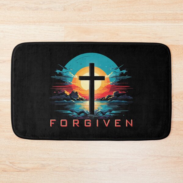 Item preview, Forgiven Retro Style | The Grace of God's Forgiveness | Christian Faith | Scriptures | Saved By Grace |  Christian Cross designed and sold by JB-squared Design.