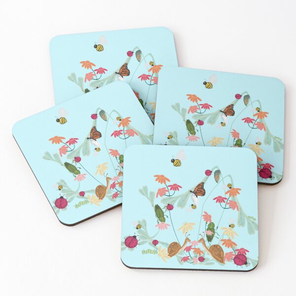 Item preview, Garden Ladybugs & Friends peach designed and sold by GalapaTales.