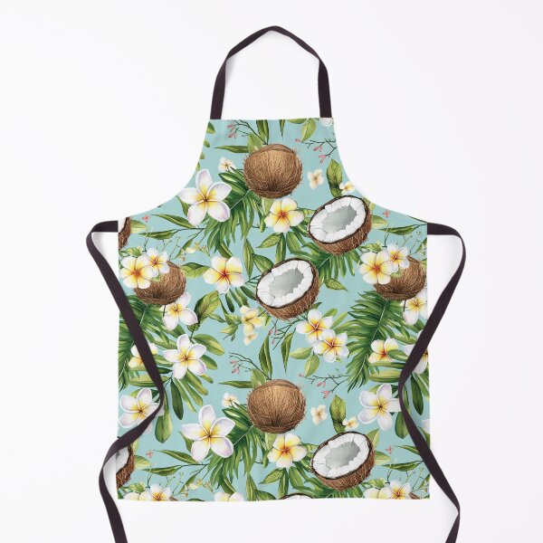 Item preview, Whimsical Tropical Garden Sky Blue Pattern designed and sold by amortka.