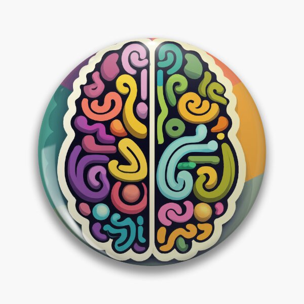 Item preview, Colorful Neural Diversity Brain Illustration designed and sold by NiftyWrx.