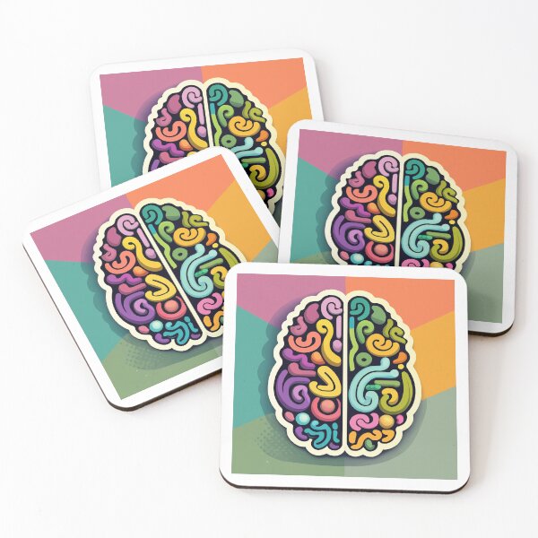 Item preview, Colorful Neural Diversity Brain Illustration designed and sold by NiftyWrx.