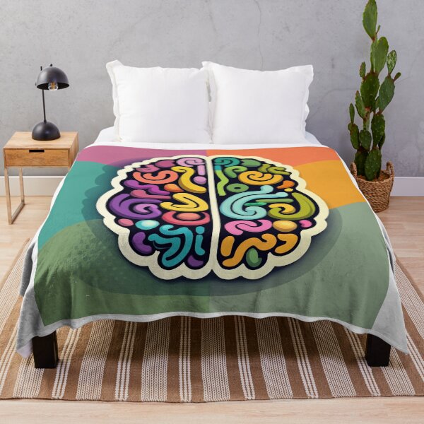 Item preview, Colorful Neural Diversity Brain Illustration designed and sold by NiftyWrx.
