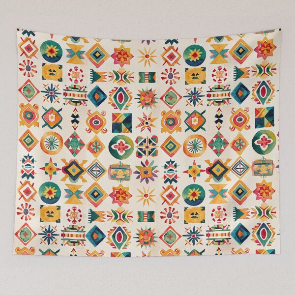 Item preview, Ethnic Motif Watercolor Illustration Artwork designed and sold by amortka.