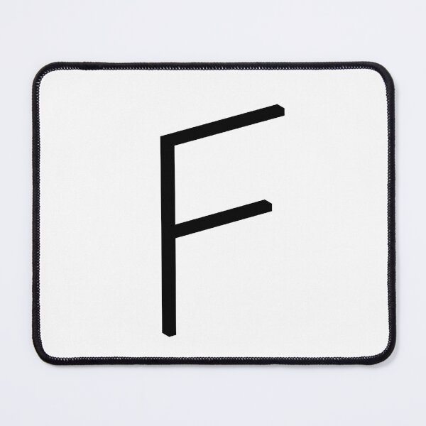 Item preview, Contemporary Geometric Uppercase Alphabet Artwork - Letter F designed and sold by uncoXab.