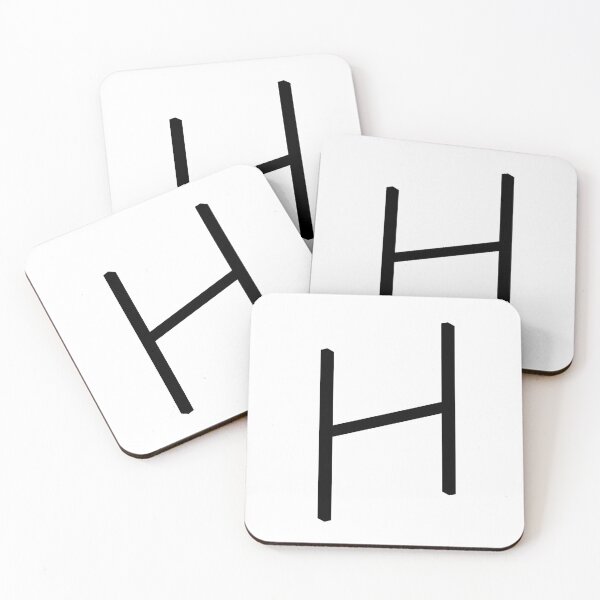 Item preview, Contemporary Geometric Uppercase Alphabet Artwork - Letter H designed and sold by uncoXab.