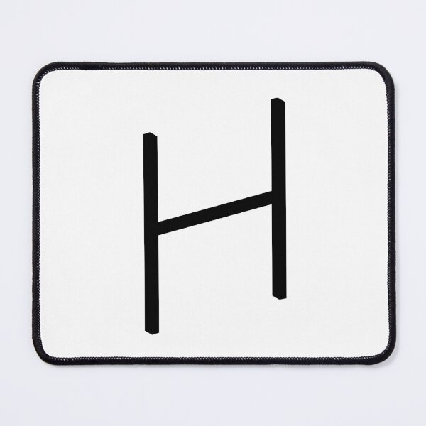 Item preview, Contemporary Geometric Uppercase Alphabet Artwork - Letter H designed and sold by uncoXab.