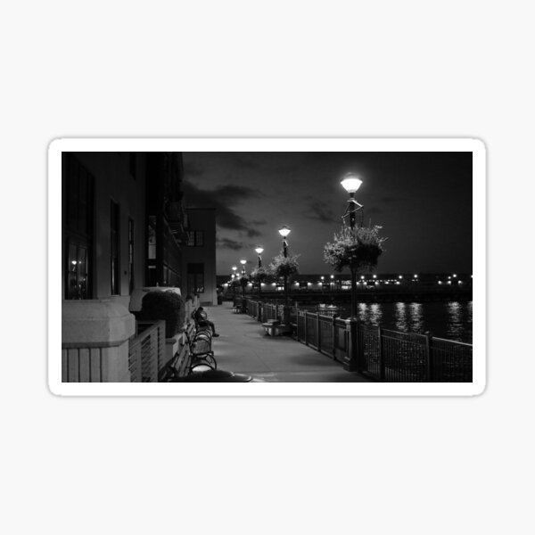 Man on Bench Sticker