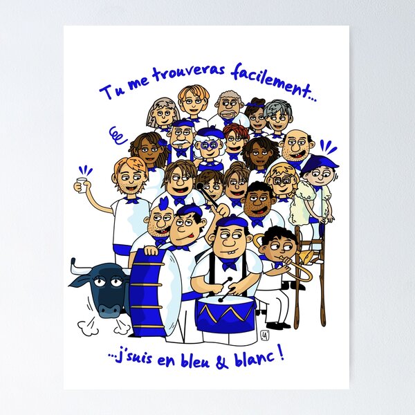 Item preview, South-West Festivals: in blue & white! designed and sold by WebCreatrice.