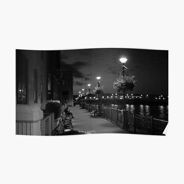 Man on Bench Poster