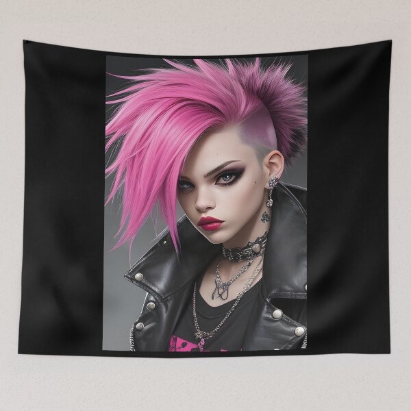 Item preview, Punk Aesthetic Girl Graphic design designed and sold by SoccaTamam.