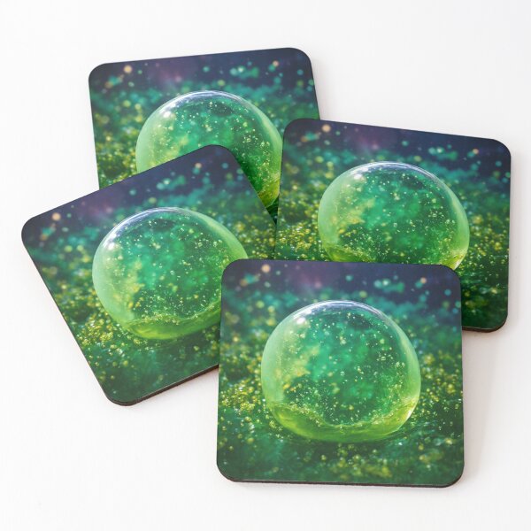 Item preview, Bright green bubbles designed and sold by Sadia  Jannat.