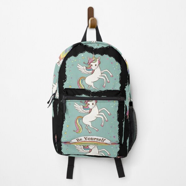 Item preview, be yourself unicorn on rainbow designed and sold by FluxDesigner.
