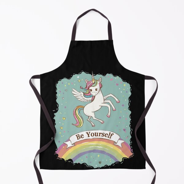 Item preview, be yourself unicorn on rainbow designed and sold by FluxDesigner.