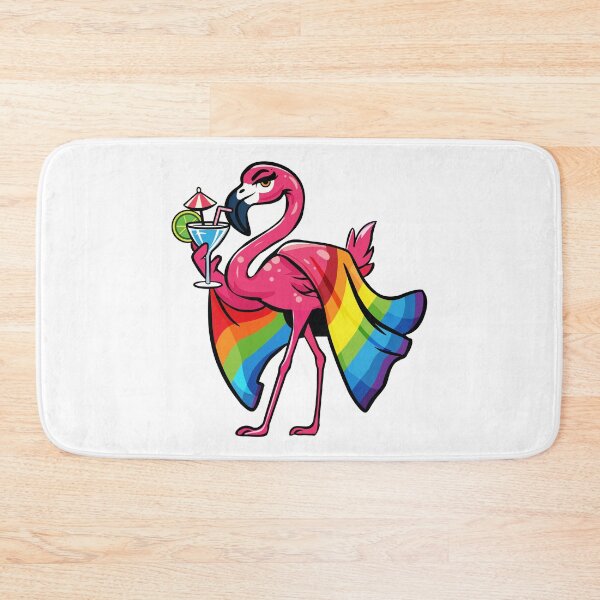 Item preview, Pink Flamingo LGBTQ Pride Summer Tropical designed and sold by Designer-Girl.