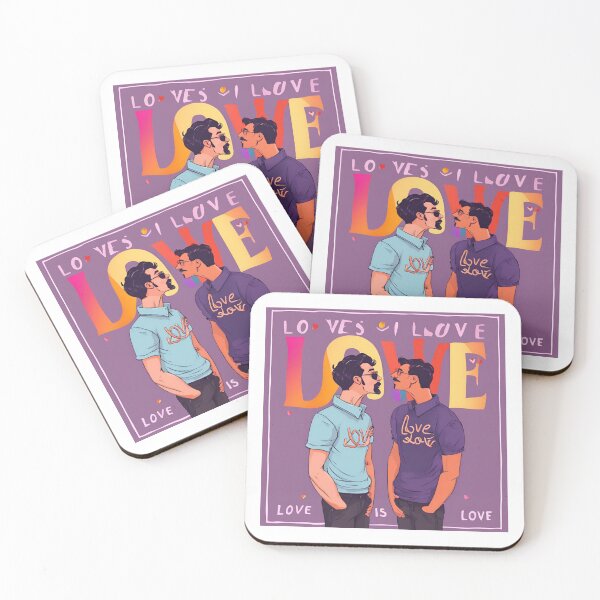 Item preview, Love is Love: two men designed and sold by MisiuKolorowy.